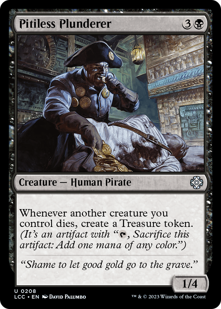 Pitiless Plunderer [The Lost Caverns of Ixalan Commander] | Jomio and Rueliete's Cards and Comics