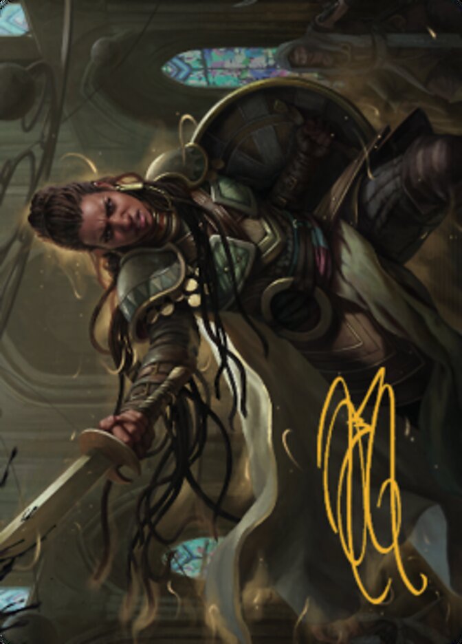 Shanna, Purifying Blade Art Card 1 (Gold-Stamped Signature) [Dominaria United Art Series] | Jomio and Rueliete's Cards and Comics
