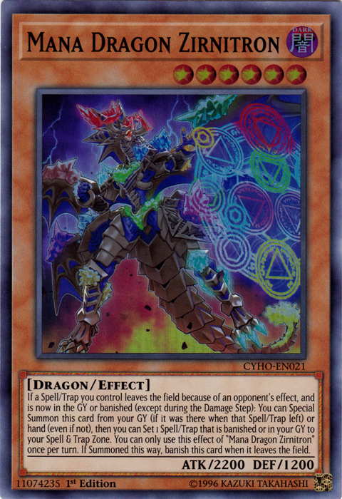 Mana Dragon Zirnitron [CYHO-EN021] Super Rare | Jomio and Rueliete's Cards and Comics