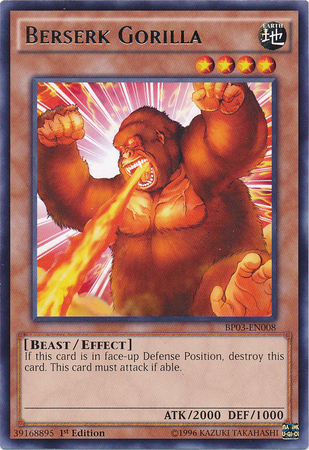 Berserk Gorilla [BP03-EN008] Rare | Jomio and Rueliete's Cards and Comics