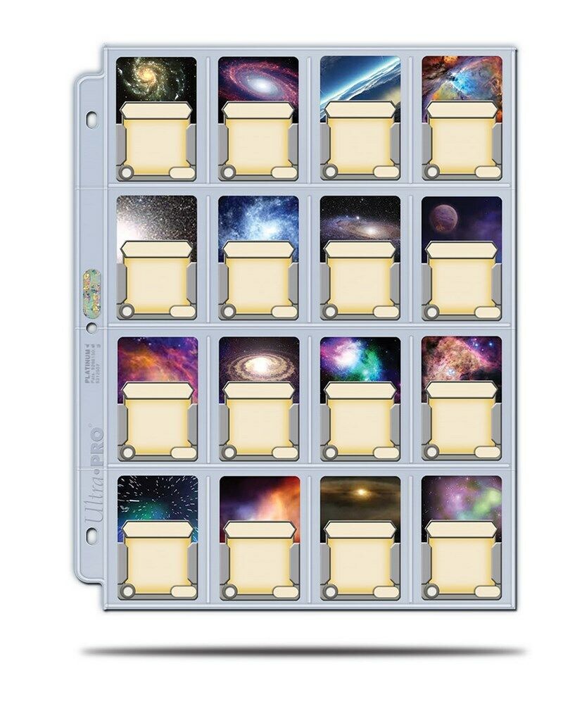 Ultra PRO: Platinum Hologram 16-Pocket Pages - 3-Holes (41mm x 63mm / 100-Pack) | Jomio and Rueliete's Cards and Comics