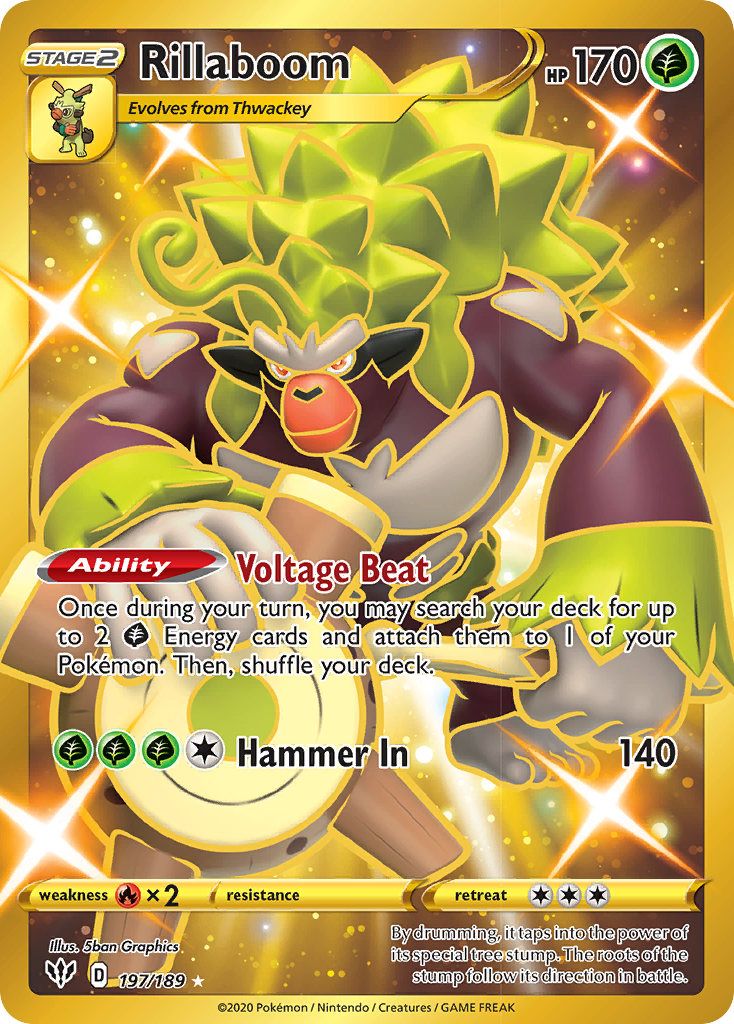 Rillaboom (197/189) [Sword & Shield: Darkness Ablaze] | Jomio and Rueliete's Cards and Comics