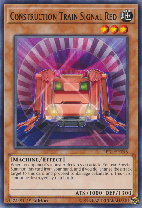 Construction Train Signal Red [LED4-EN043] Common | Jomio and Rueliete's Cards and Comics