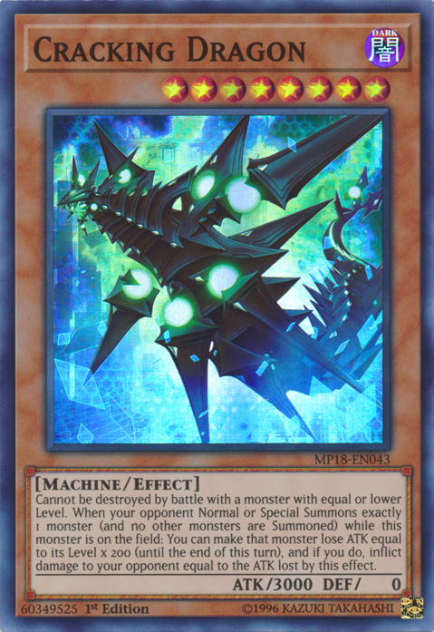Cracking Dragon [MP18-EN043] Super Rare | Jomio and Rueliete's Cards and Comics