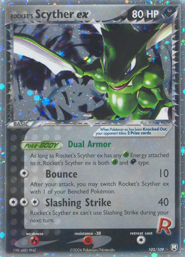 Rocket's Scyther ex (102/109) [EX: Team Rocket Returns] | Jomio and Rueliete's Cards and Comics