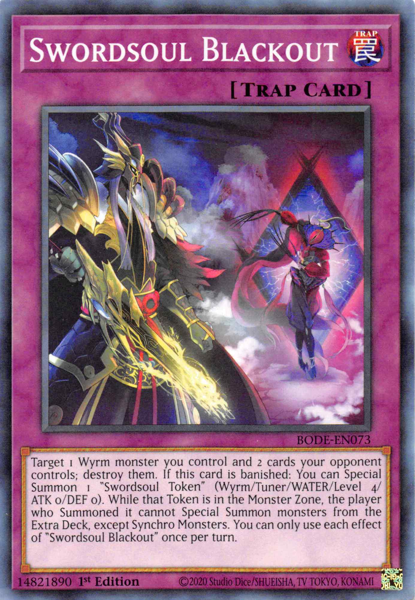 Swordsoul Blackout [BODE-EN073] Common | Jomio and Rueliete's Cards and Comics