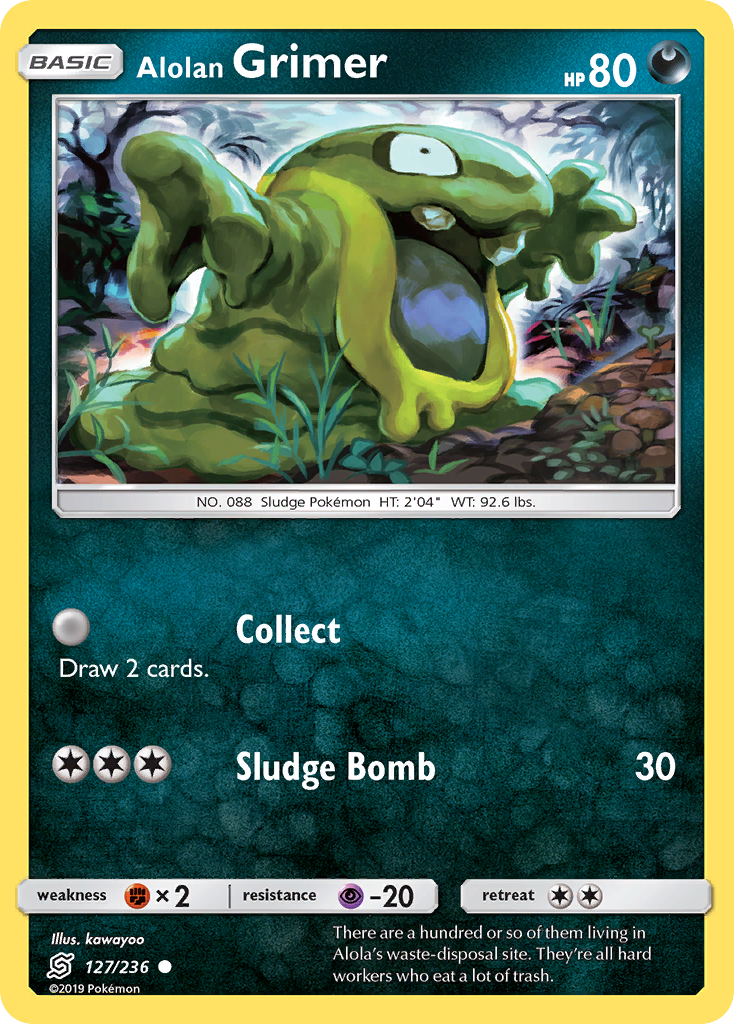 Alolan Grimer (127/236) [Sun & Moon: Unified Minds] | Jomio and Rueliete's Cards and Comics