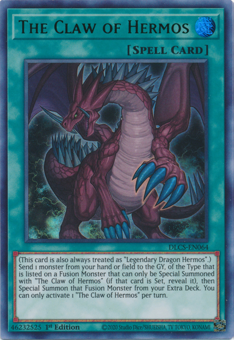 The Claw of Hermos (Green) [DLCS-EN064] Ultra Rare | Jomio and Rueliete's Cards and Comics
