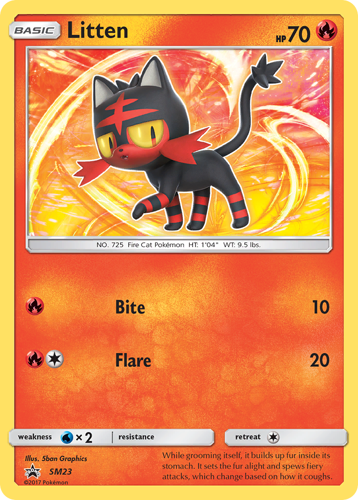 Litten (SM23) [Sun & Moon: Black Star Promos] | Jomio and Rueliete's Cards and Comics