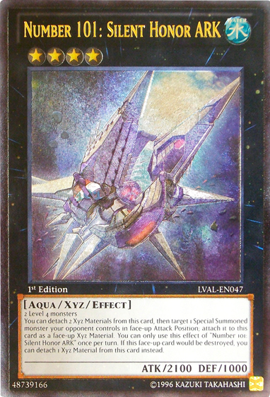 Number 101: Silent Honor ARK (UTR) [LVAL-EN047] Ultimate Rare | Jomio and Rueliete's Cards and Comics