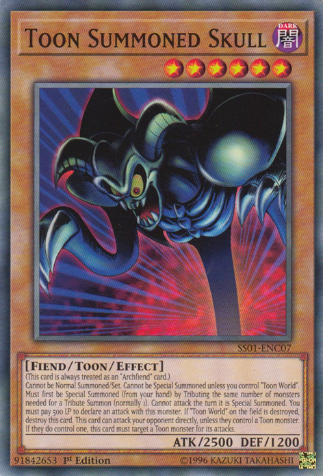 Toon Summoned Skull [SS01-ENC07] Common | Jomio and Rueliete's Cards and Comics