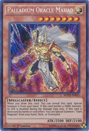 Palladium Oracle Mahad [MVP1-ENS53] Secret Rare | Jomio and Rueliete's Cards and Comics