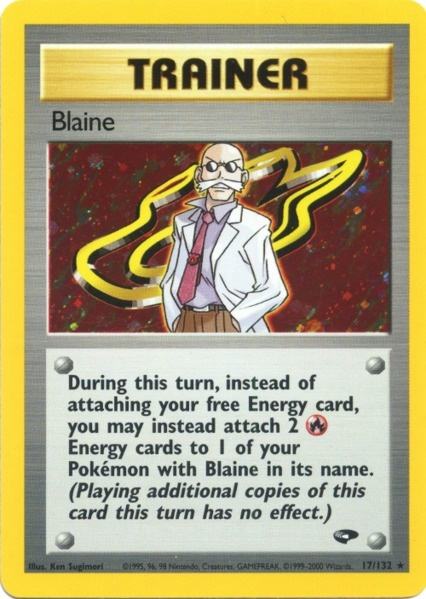 Blaine (17/132) [Gym Challenge Unlimited] | Jomio and Rueliete's Cards and Comics