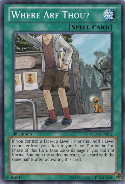 Where Arf Thou? [REDU-EN062] Common | Jomio and Rueliete's Cards and Comics