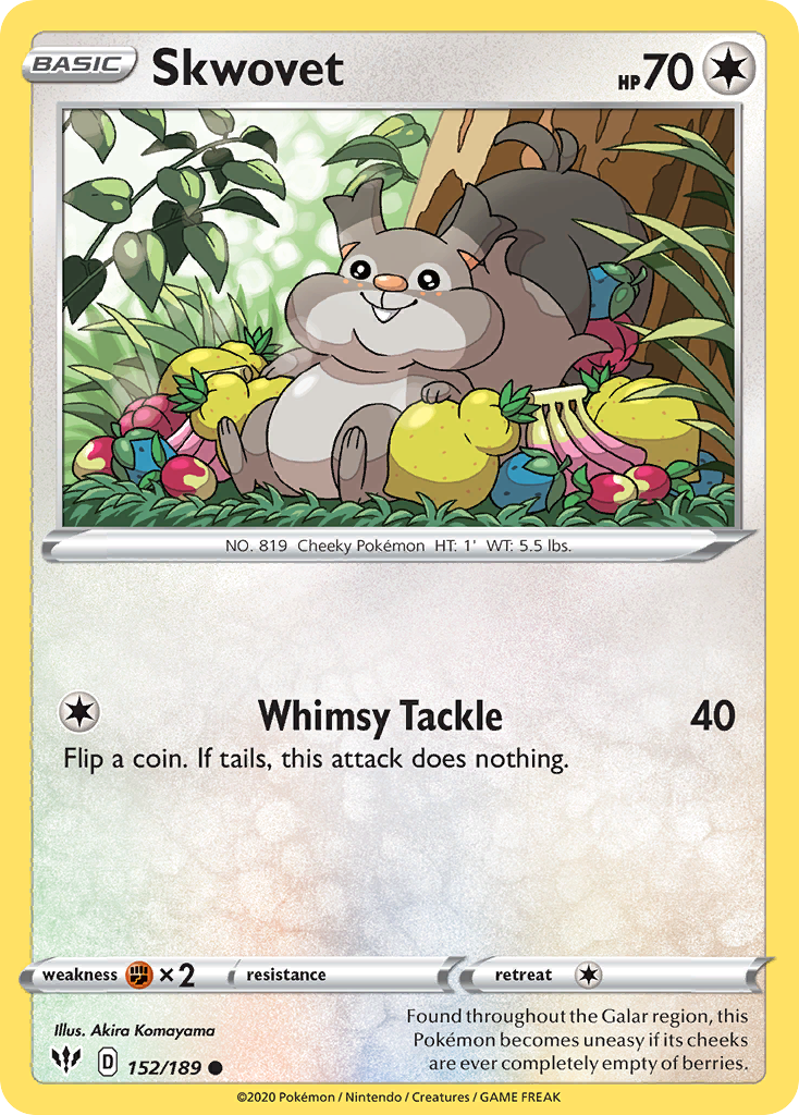 Skwovet (152/189) [Sword & Shield: Darkness Ablaze] | Jomio and Rueliete's Cards and Comics