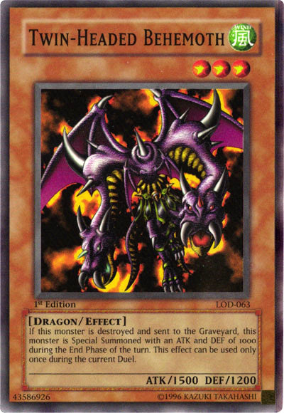 Twin-Headed Behemoth [LOD-063] Super Rare | Jomio and Rueliete's Cards and Comics