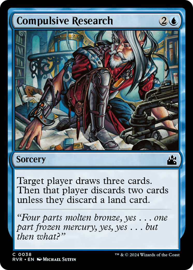 Compulsive Research [Ravnica Remastered] | Jomio and Rueliete's Cards and Comics