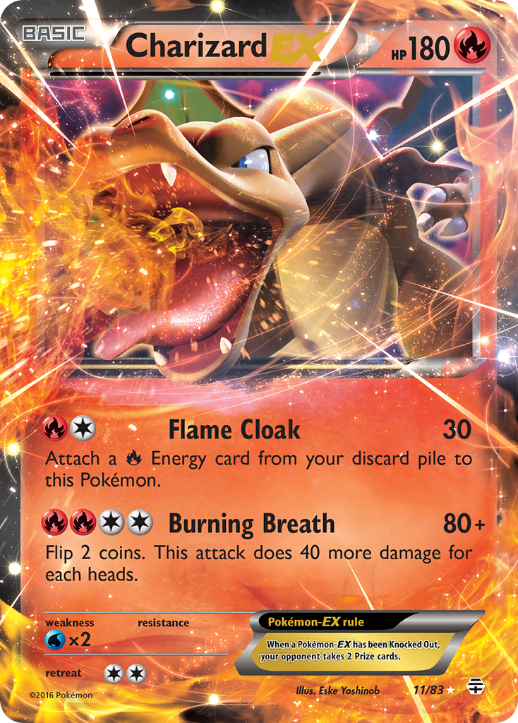 Charizard EX (11/83) [XY: Generations] | Jomio and Rueliete's Cards and Comics