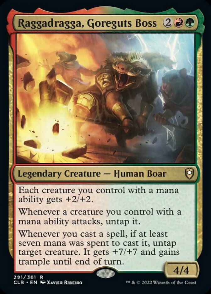 Raggadragga, Goreguts Boss [Commander Legends: Battle for Baldur's Gate] | Jomio and Rueliete's Cards and Comics