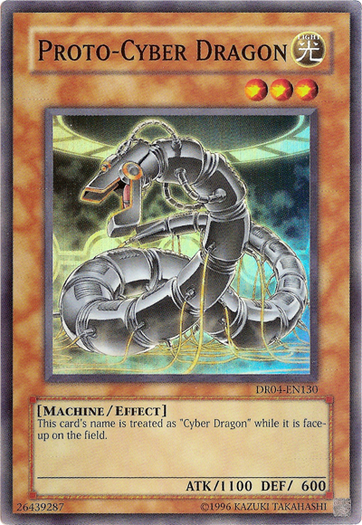 Proto-Cyber Dragon [DR04-EN130] Super Rare | Jomio and Rueliete's Cards and Comics