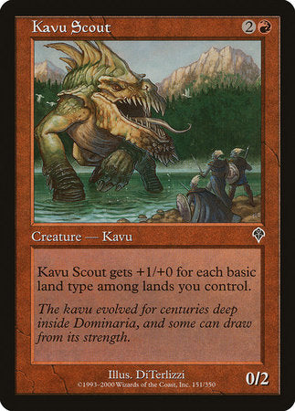 Kavu Scout [Invasion] | Jomio and Rueliete's Cards and Comics