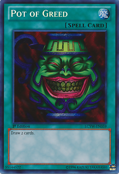 Pot of Greed [LCYW-EN059] Secret Rare | Jomio and Rueliete's Cards and Comics