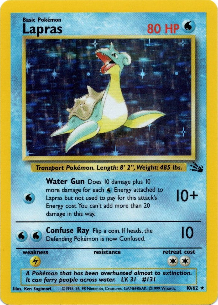 Lapras (10/62) [Fossil Unlimited] | Jomio and Rueliete's Cards and Comics