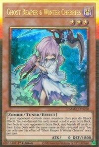 Ghost Reaper & Winter Cherries [MAGO-EN010] Gold Rare | Jomio and Rueliete's Cards and Comics