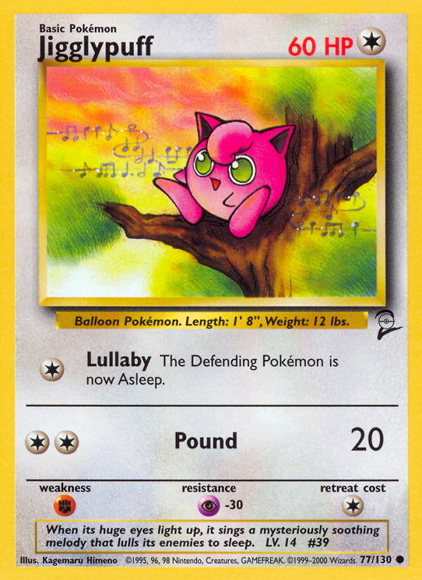 Jigglypuff (77/130) [Base Set 2] | Jomio and Rueliete's Cards and Comics