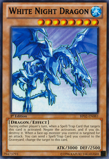 White Night Dragon [BP02-EN083] Mosaic Rare | Jomio and Rueliete's Cards and Comics
