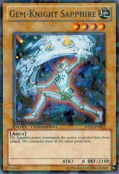Gem-Knight Sapphire [DT05-EN017] Common | Jomio and Rueliete's Cards and Comics