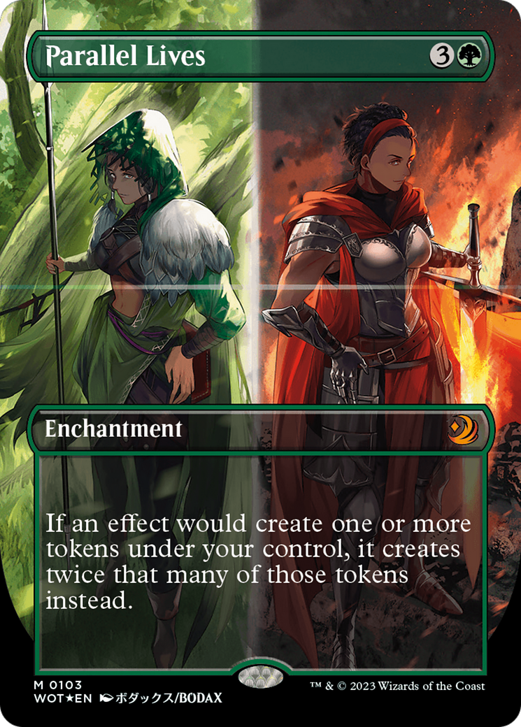Parallel Lives (Anime Borderless) (Confetti Foil) [Wilds of Eldraine: Enchanting Tales] | Jomio and Rueliete's Cards and Comics