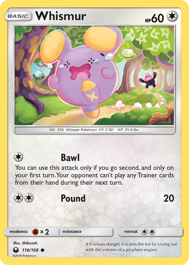 Whismur (116/168) [Sun & Moon: Celestial Storm] | Jomio and Rueliete's Cards and Comics