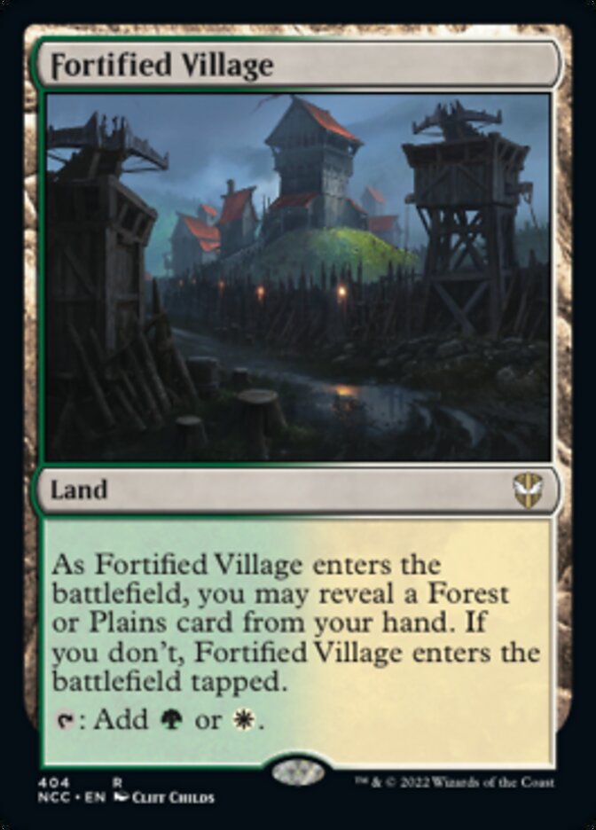 Fortified Village [Streets of New Capenna Commander] | Jomio and Rueliete's Cards and Comics