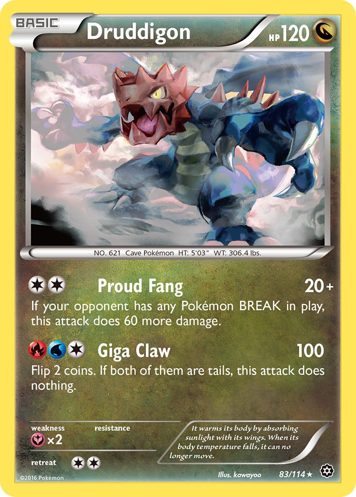 Druddigon (83/114) [XY: Steam Siege] | Jomio and Rueliete's Cards and Comics