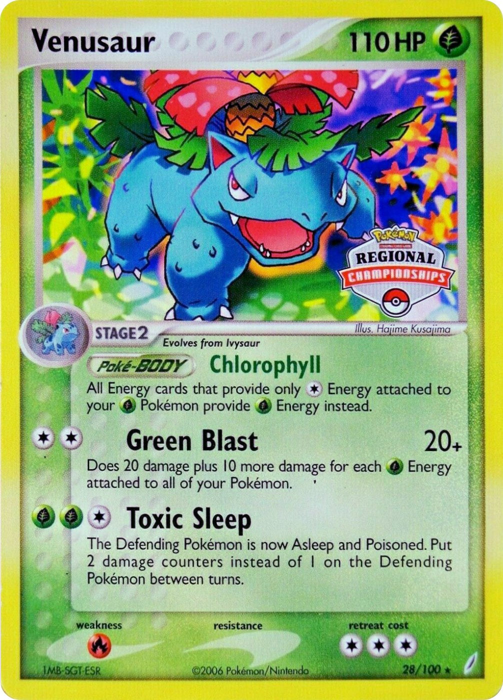 Venusaur (28/100) (Regional Championship Promo) [EX: Crystal Guardians] | Jomio and Rueliete's Cards and Comics