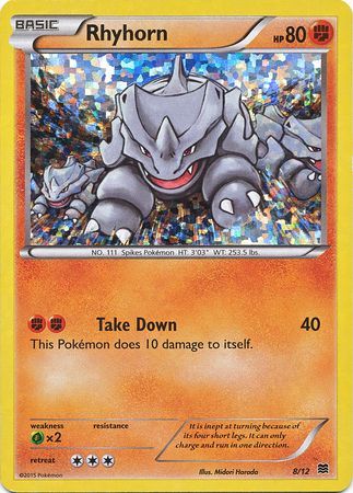 Rhyhorn (8/12) [McDonald's Promos: 2015 Collection] | Jomio and Rueliete's Cards and Comics