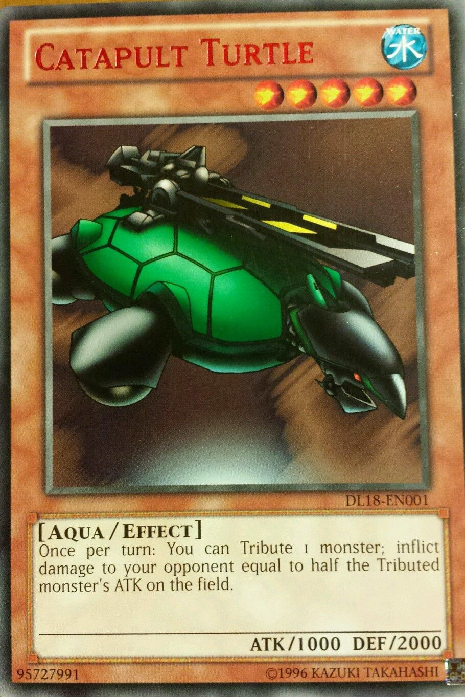 Catapult Turtle (Red) [DL18-EN001] Rare | Jomio and Rueliete's Cards and Comics