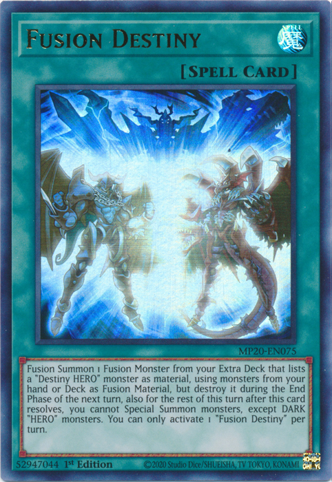 Fusion Destiny [MP20-EN075] Ultra Rare | Jomio and Rueliete's Cards and Comics