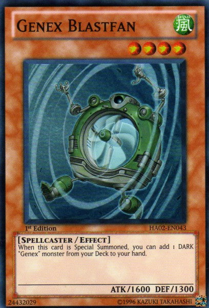 Genex Blastfan [HA02-EN043] Super Rare | Jomio and Rueliete's Cards and Comics