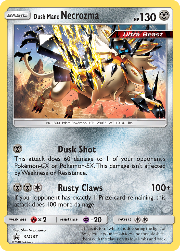 Dusk Mane Necrozma (SM107) [Sun & Moon: Black Star Promos] | Jomio and Rueliete's Cards and Comics