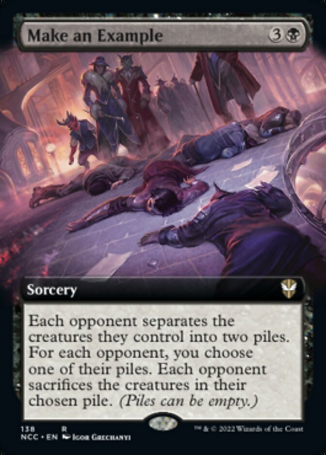 Make an Example (Extended Art) [Streets of New Capenna Commander] | Jomio and Rueliete's Cards and Comics