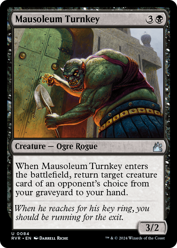 Mausoleum Turnkey [Ravnica Remastered] | Jomio and Rueliete's Cards and Comics