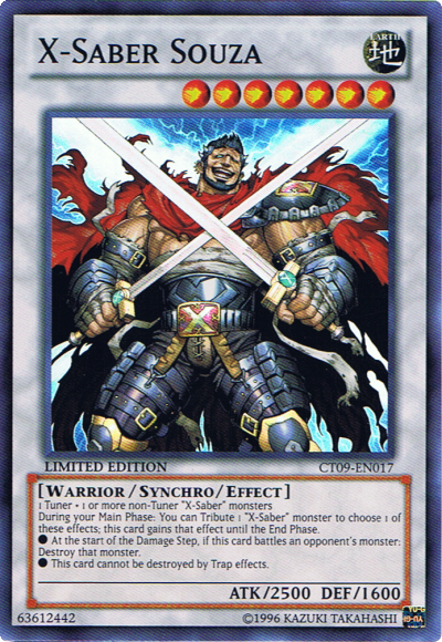 X-Saber Souza [CT09-EN017] Super Rare | Jomio and Rueliete's Cards and Comics
