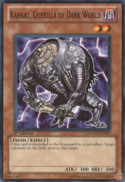 Kahkki, Guerilla of Dark World [SDGU-EN007] Common | Jomio and Rueliete's Cards and Comics