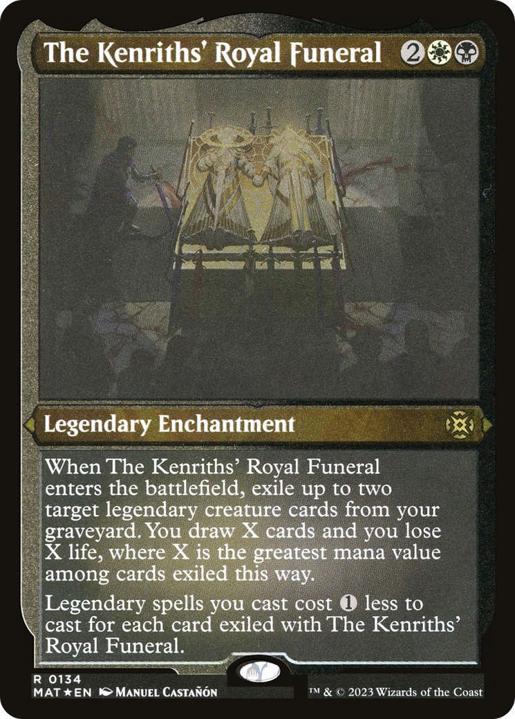 The Kenriths' Royal Funeral (Foil Etched) [March of the Machine: The Aftermath] | Jomio and Rueliete's Cards and Comics