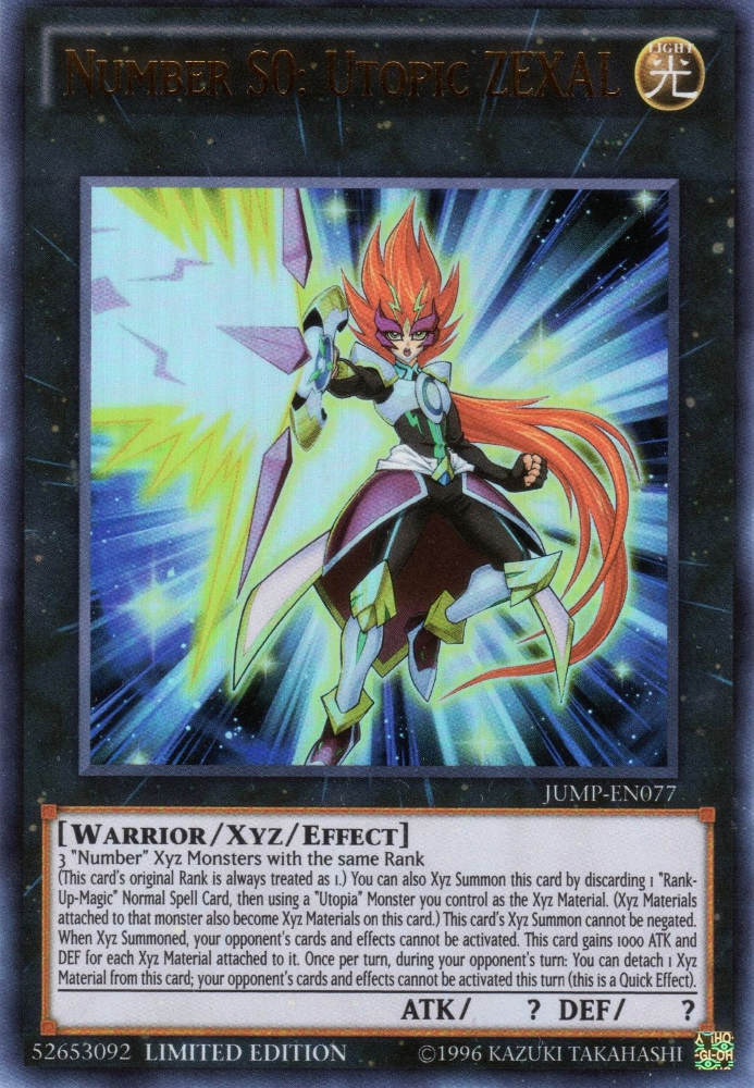 Number S0: Utopic ZEXAL [JUMP-EN077] Ultra Rare | Jomio and Rueliete's Cards and Comics