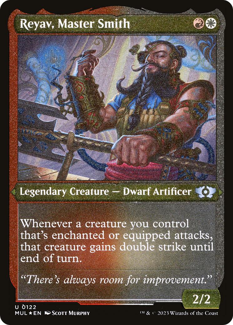 Reyav, Master Smith (Foil Etched) [Multiverse Legends] | Jomio and Rueliete's Cards and Comics