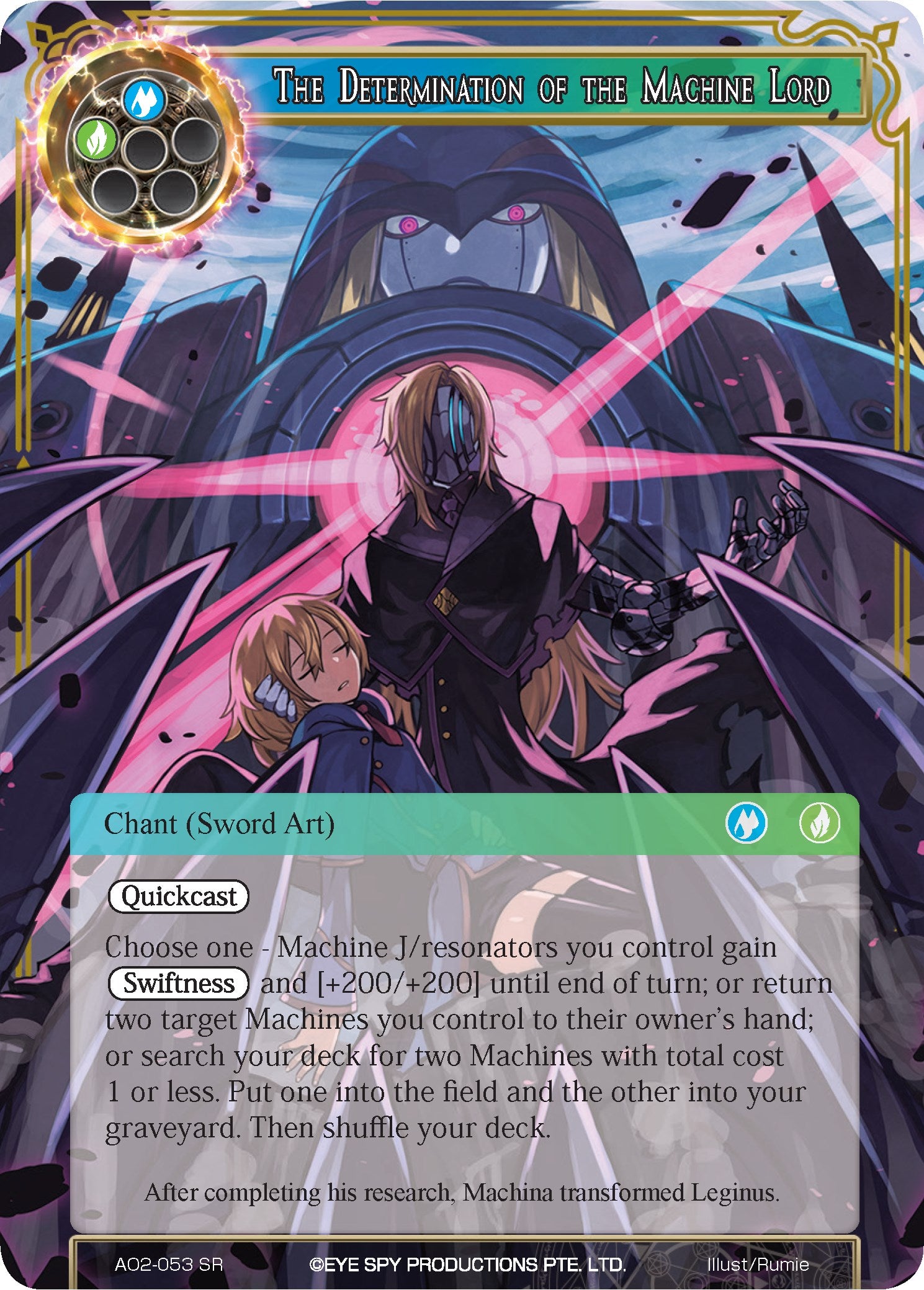 The Determination of the Machine Lord (AO2-053) [Alice Origin II] | Jomio and Rueliete's Cards and Comics