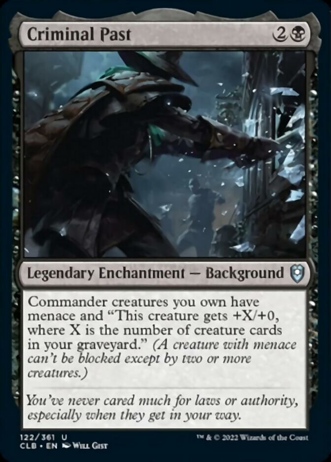 Criminal Past [Commander Legends: Battle for Baldur's Gate] | Jomio and Rueliete's Cards and Comics